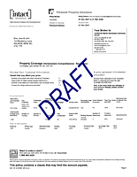 Image of an example Home Insurance  document
