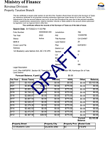 Image of an example Property Tax Notice  document