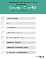 Image of an example Realtor Document List  document
